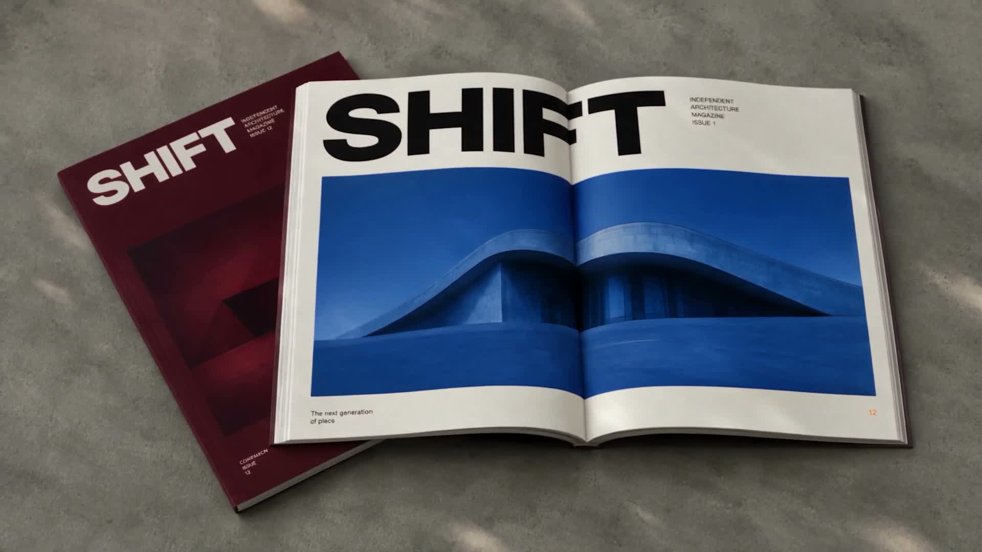 Canva Craft A blue architecture magazine — official Canva showcase